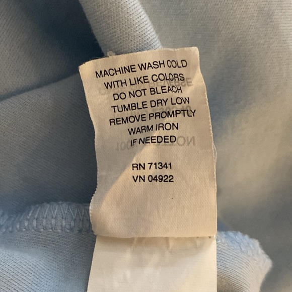 LL Bean Womens Pullover Shawl Collar Long Sleeve Ocean Waves L Coastal Grandma - Picture 5 of 6